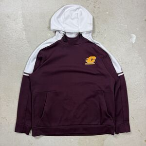 Adidas Central Michigan University Maroon and White Athletic Hoodie Mens XL